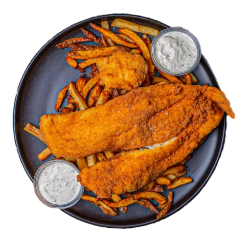 9oz Fried Haddock & choice of 1 side